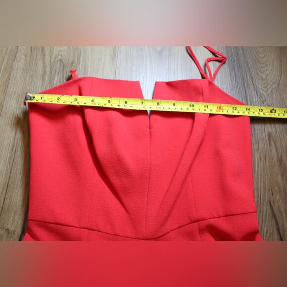 WAYF Red Wide-Leg Jumpsuit with Spaghetti Straps – NWT – Size Small - Picture 4 of 5